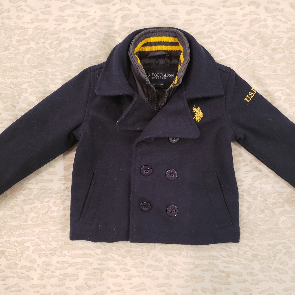 U.S. Polo Assn. Navy Double Breasted Jacket 2Y